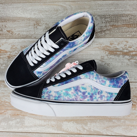 Vans Shoes Vans Old Skool English Lavender Tie Dye Blackpurple